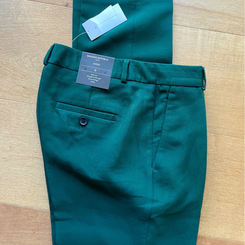 Banana Republic Avery pant in Hunter Green size 0